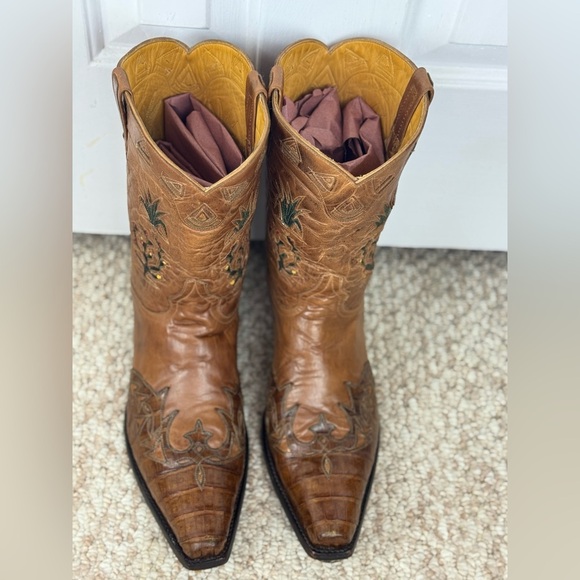 Old Gringo Alligator Leather Men's Cactus Boots Rare Hard To Find Size 13D - Picture 8 of 13